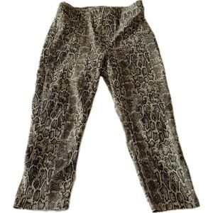 SPANX Snake Print Leggings - Gray‎ and Black